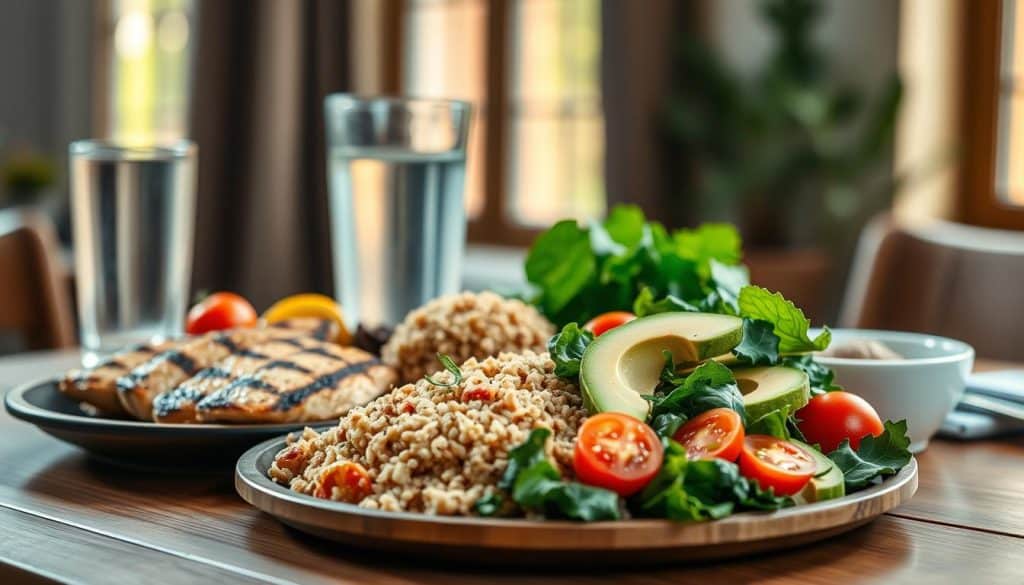 Ausgewogene Ernährung im Muskelaufbau