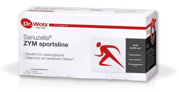 Dr. Wolz Sanuzella ZYM sportsline- Zellschutz4 & Regeneration1 - Unterstützung des Immunsystems2 & Trainings - Sportler Nahrungsergänzung