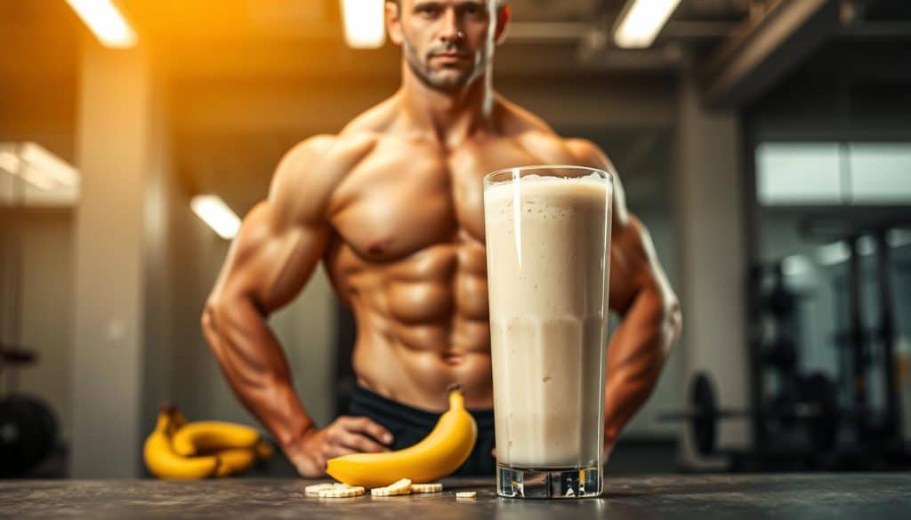 Muskelbildung durch Bananen Whey Protein
