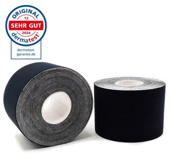 axion® Kinesiologie Tape SCHWARZ – 500 x 5 cm