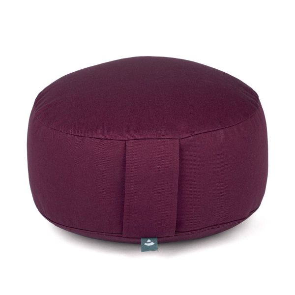 bodhi Meditationskissen RONDO ECO aubergine